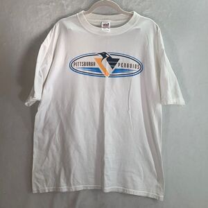 Vintage Pittsburgh penguins robo short sleeve shirt made in USA size XL